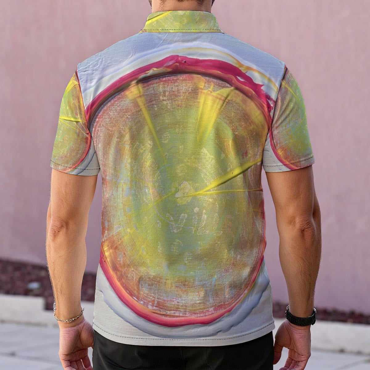 Circle Sun — Men's Polo Shirt