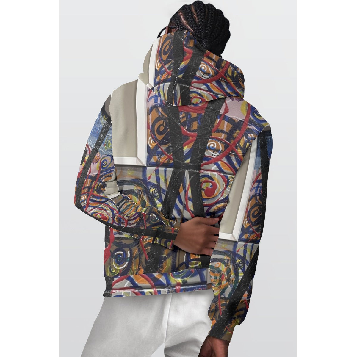 Swirl Cross — All-Over Print Hoodie