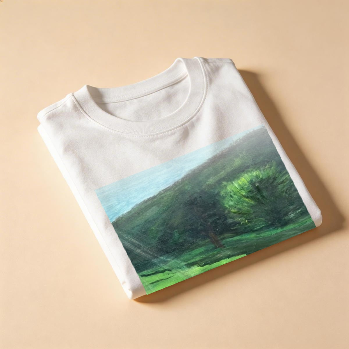 Poppy Field — Feathered Fade Classic Tee