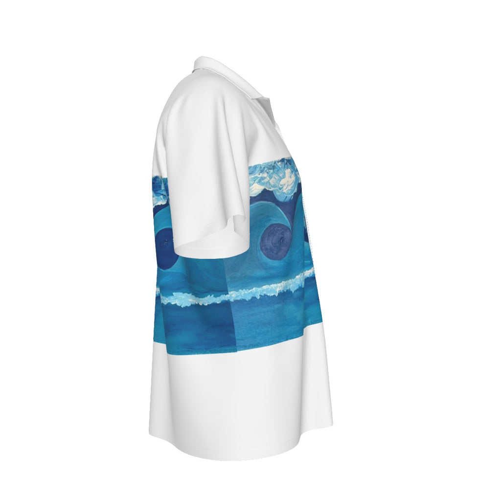 Heart Wave Men's Hawaiian Shirt
