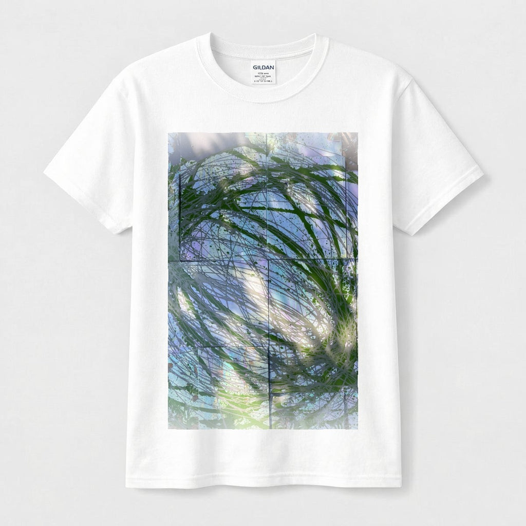 Green Gray Swirl — Feathered Fade Classic Tee