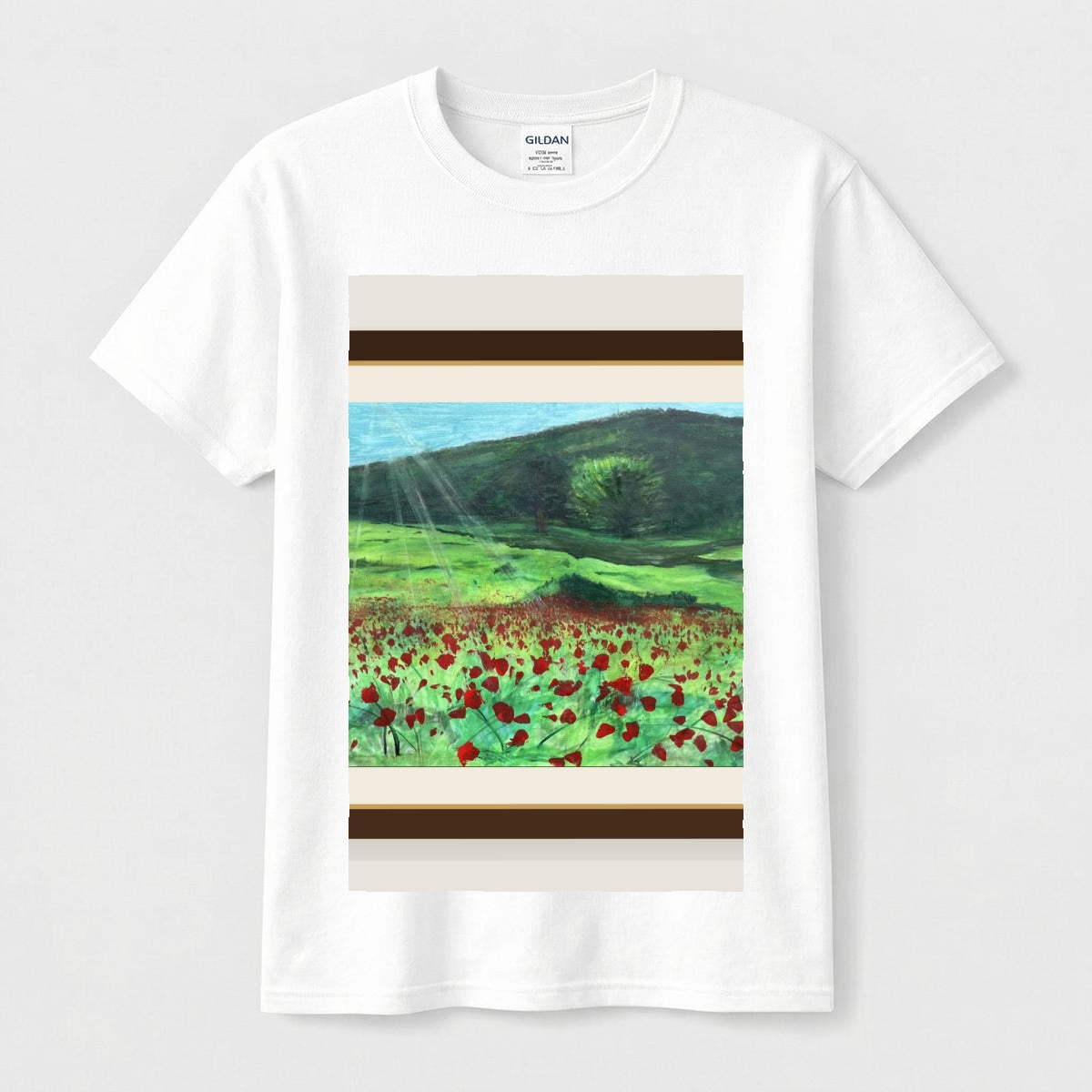 Poppy Field — Gallery Framed Classic Tee