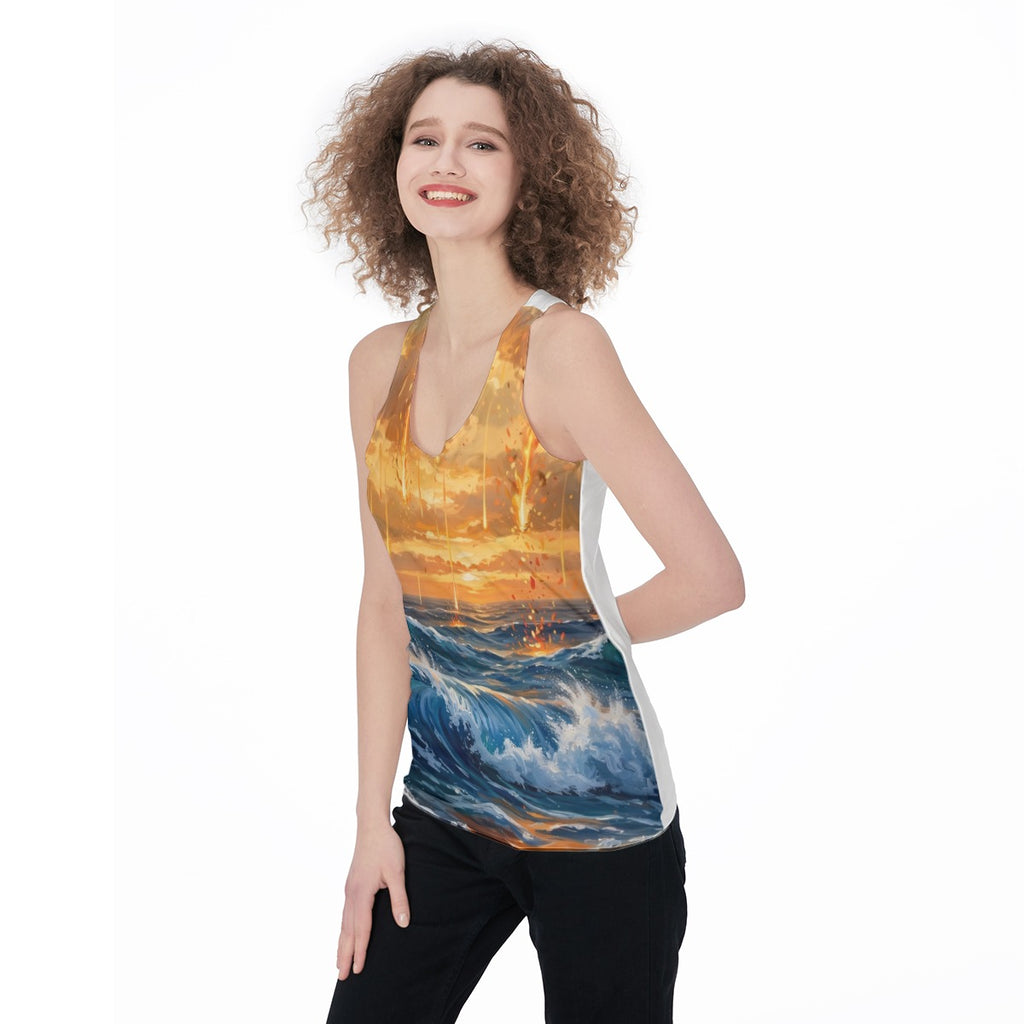 Ember Swell (AI-Assisted Remix) — Swell Remix Women's Racerback Tank