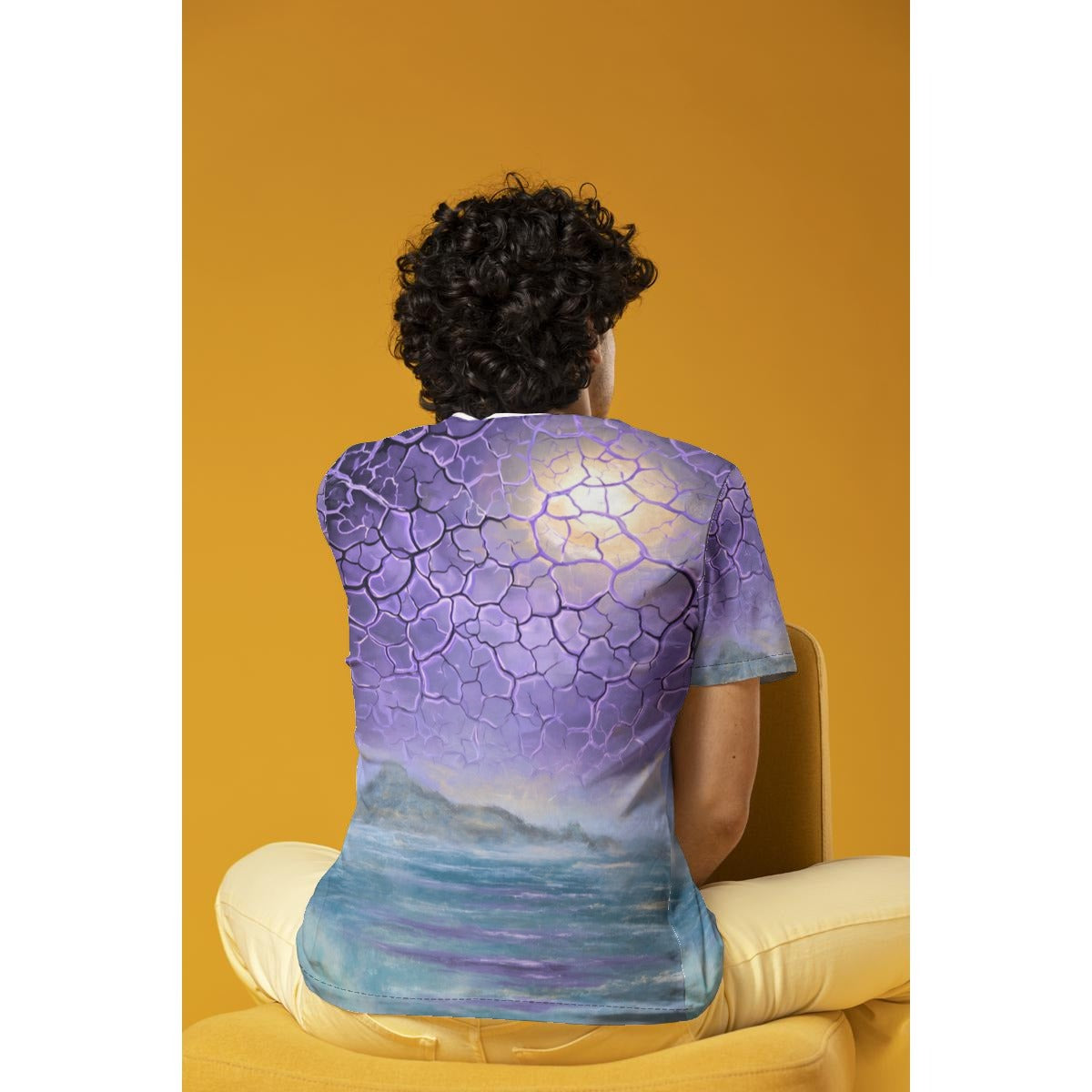 Violet Mist (AI-Assisted Remix) — Mist Remix All-Over Print Tee