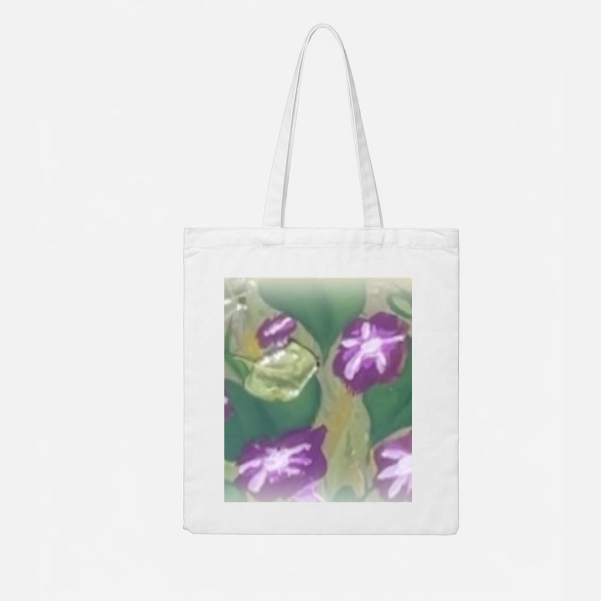 Morning Glories — Feathered Fade Tote Bag