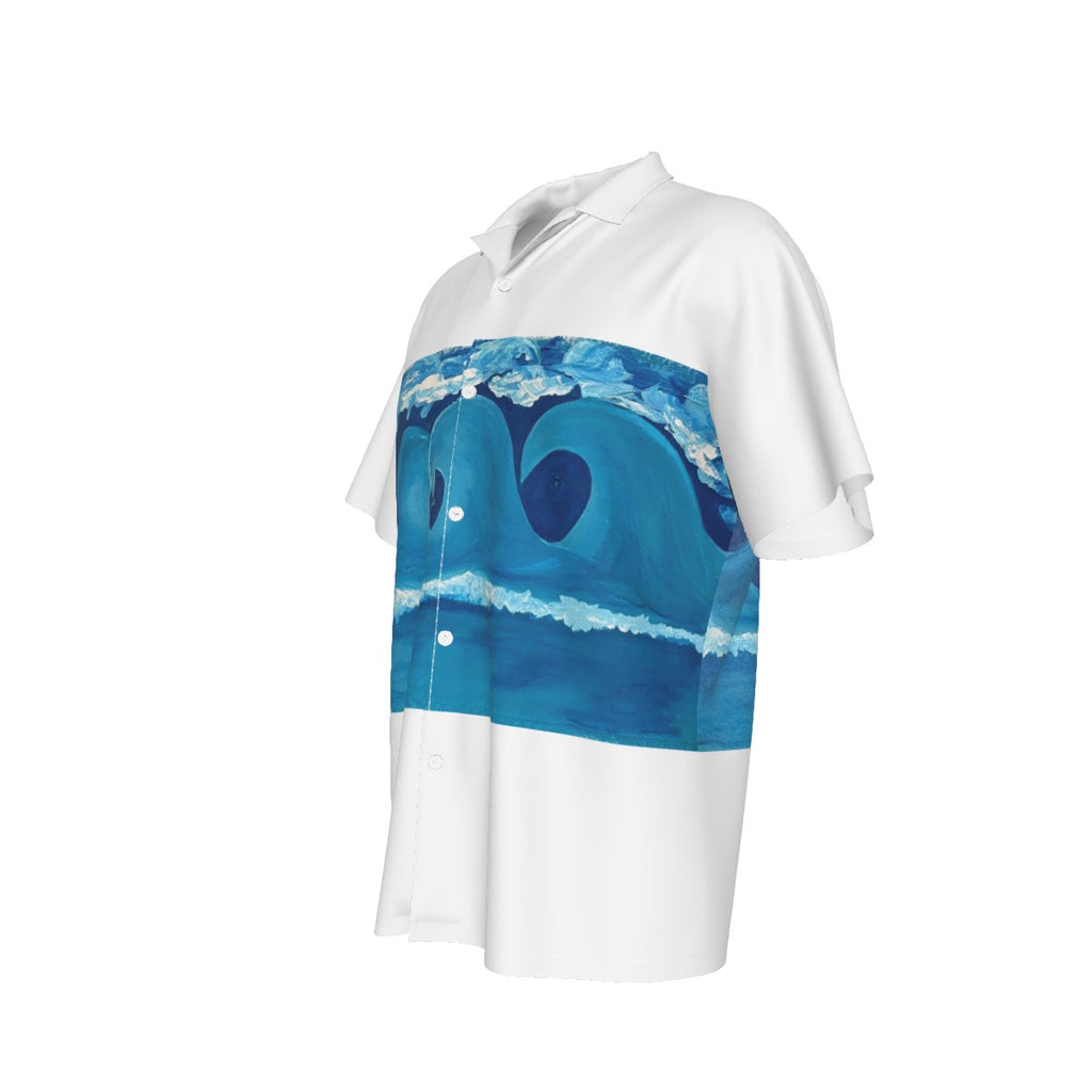 Heart Wave Men's Hawaiian Shirt
