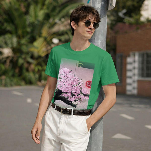 Cherry Red Sun — Feathered Fade Classic Tee