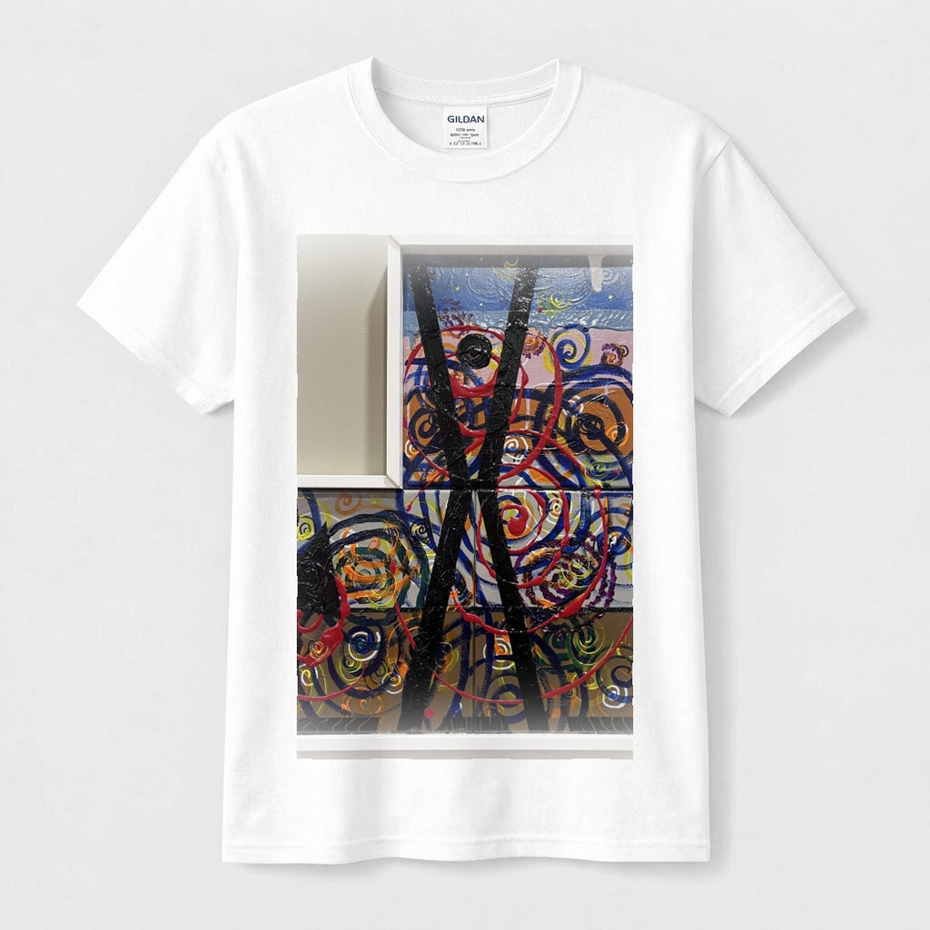 Swirl Cross — Feathered Fade Classic Tee