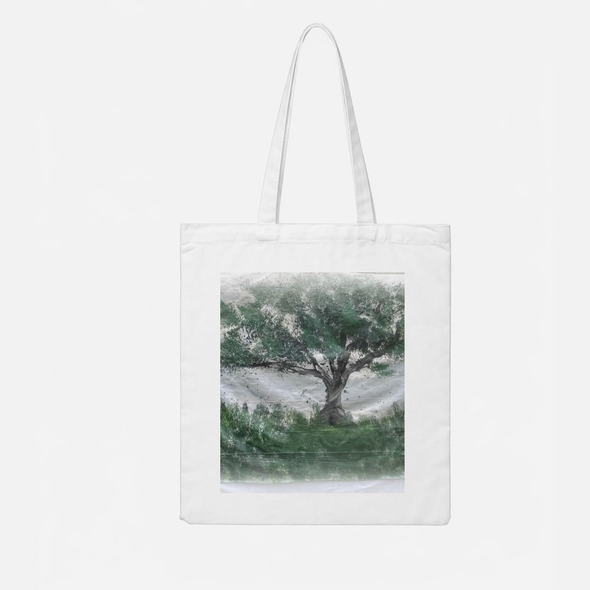 Tree Dropcloth — Feathered Fade Tote Bag