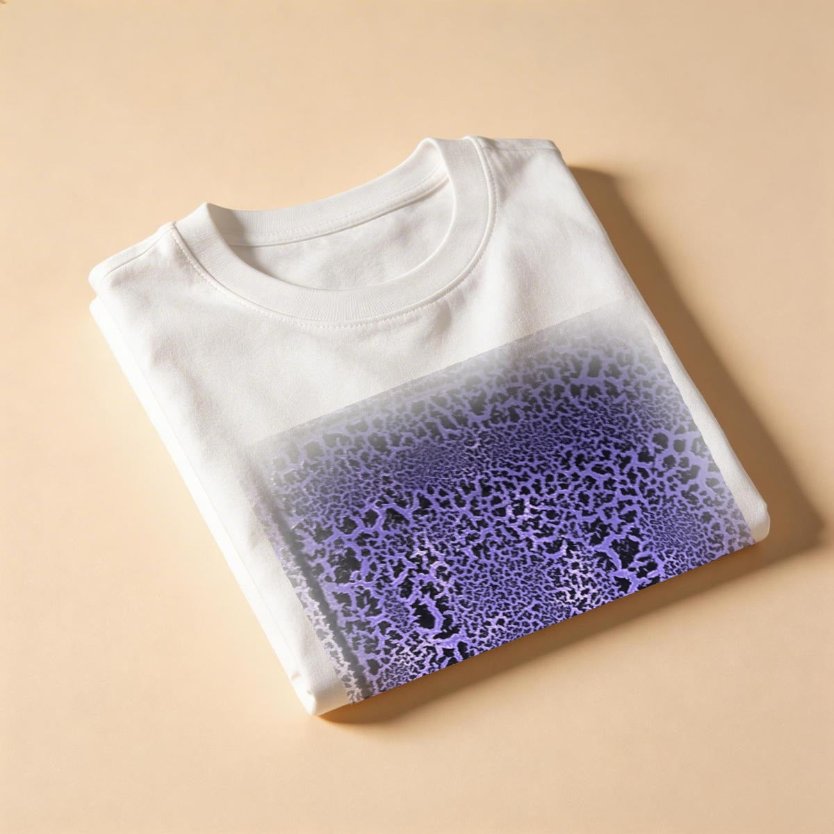 Purple Crackle — Feathered Fade Classic Tee