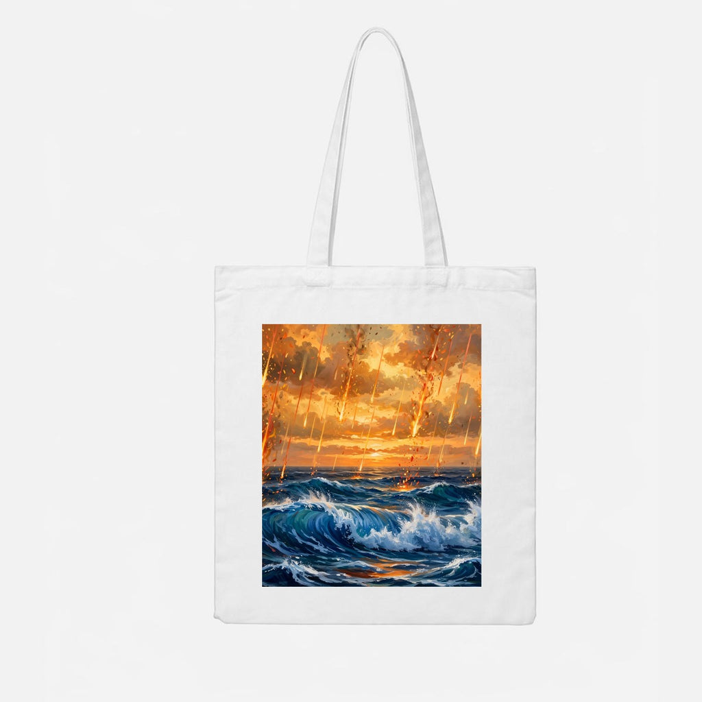 Ember Swell (AI-Assisted Remix) — Swell Remix Canvas Tote Bag