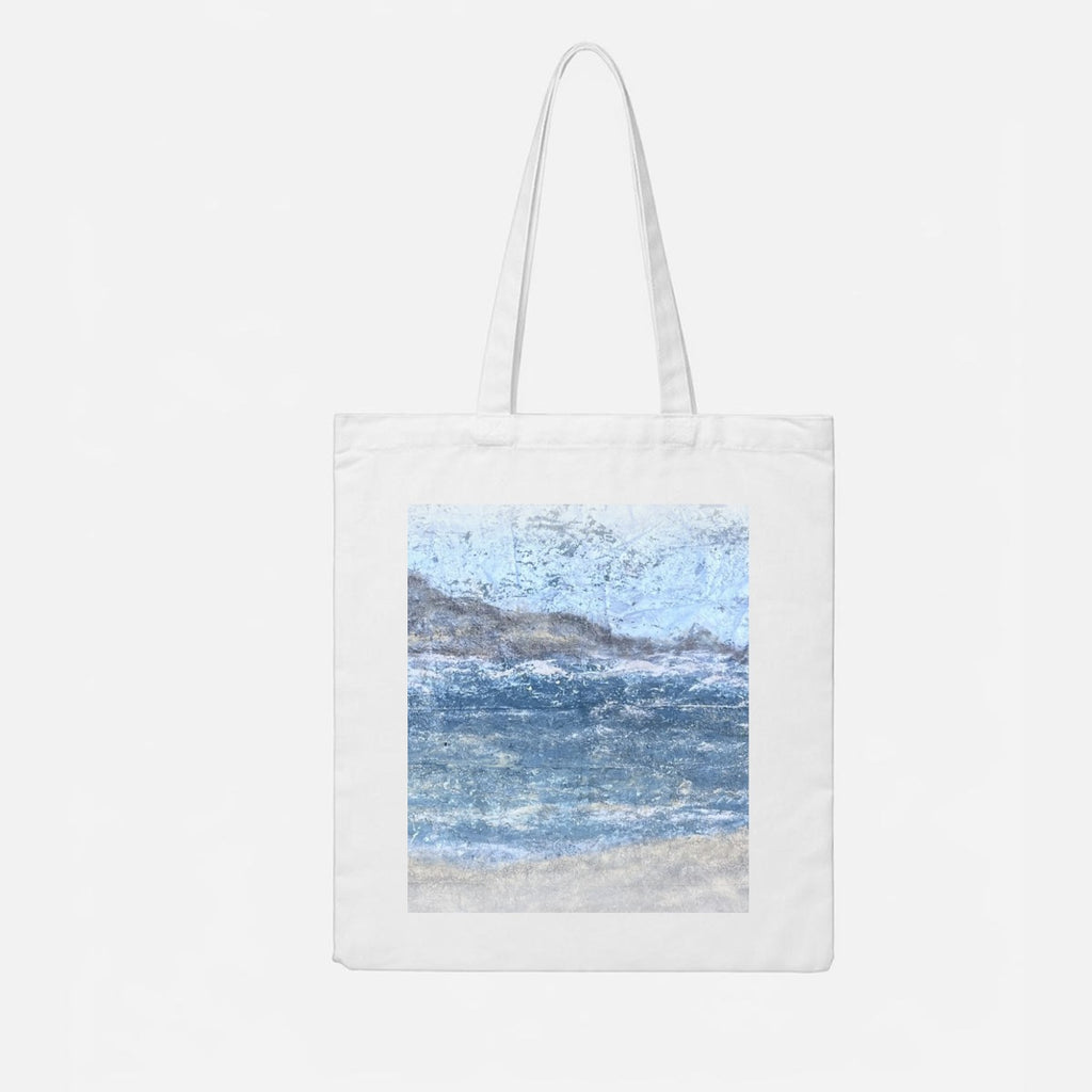 Misty Seascape — Feathered Fade Tote Bag
