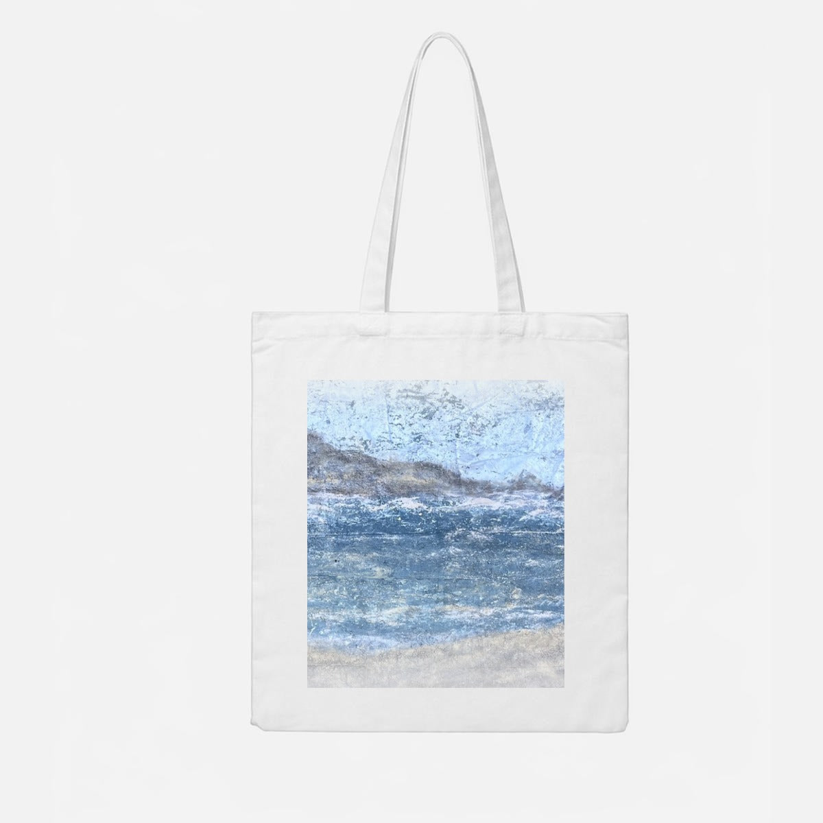 Misty Seascape — Feathered Fade Tote Bag