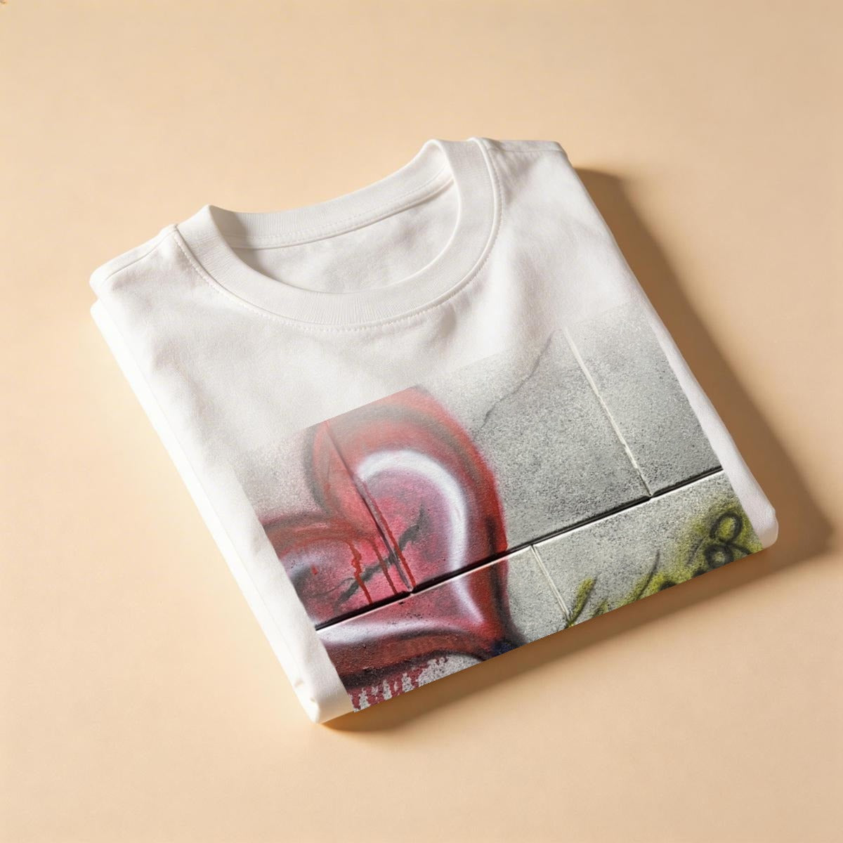 Heart Tear Mural — Feathered Fade Classic Tee