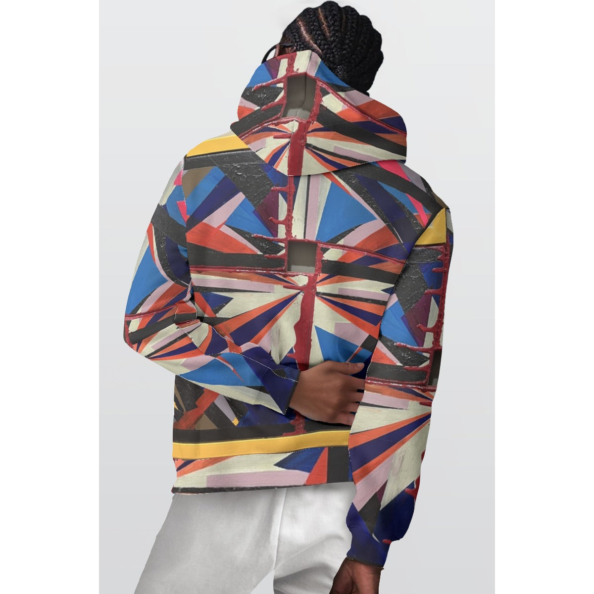 Starburst Geo — All-Over Print Hoodie