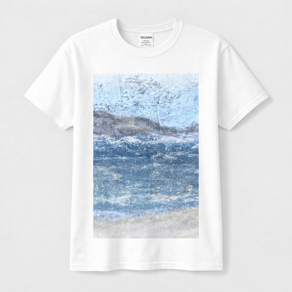 Misty Seascape — Feathered Fade Classic Tee