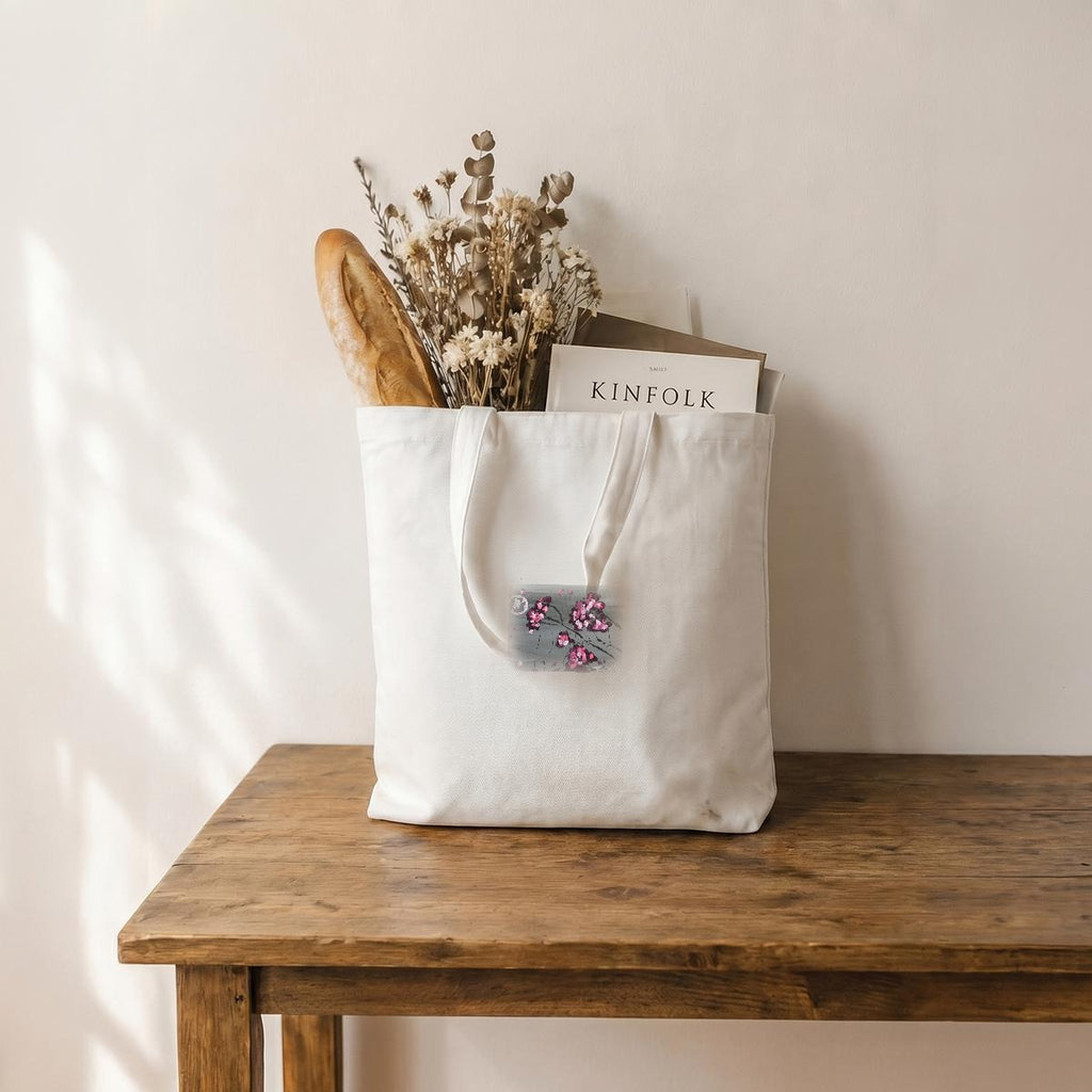 Cherry Blossoms — Feathered Fade Tote Bag