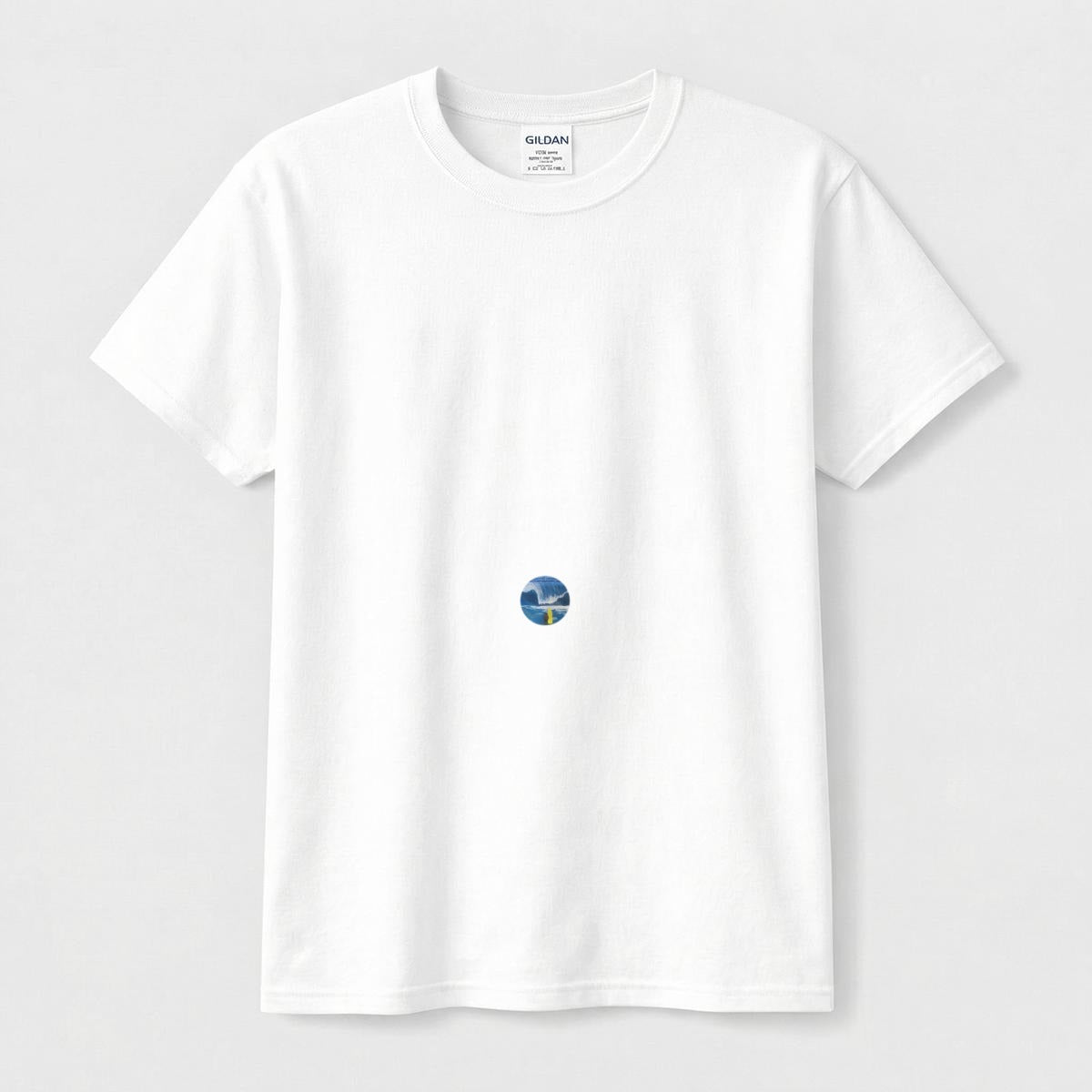 Surfer Wave — Circle Logo Classic Tee