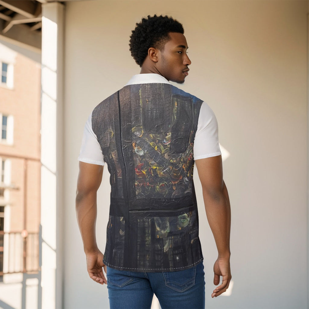 City Don't Sleep Men's Hawaiian Shirt
