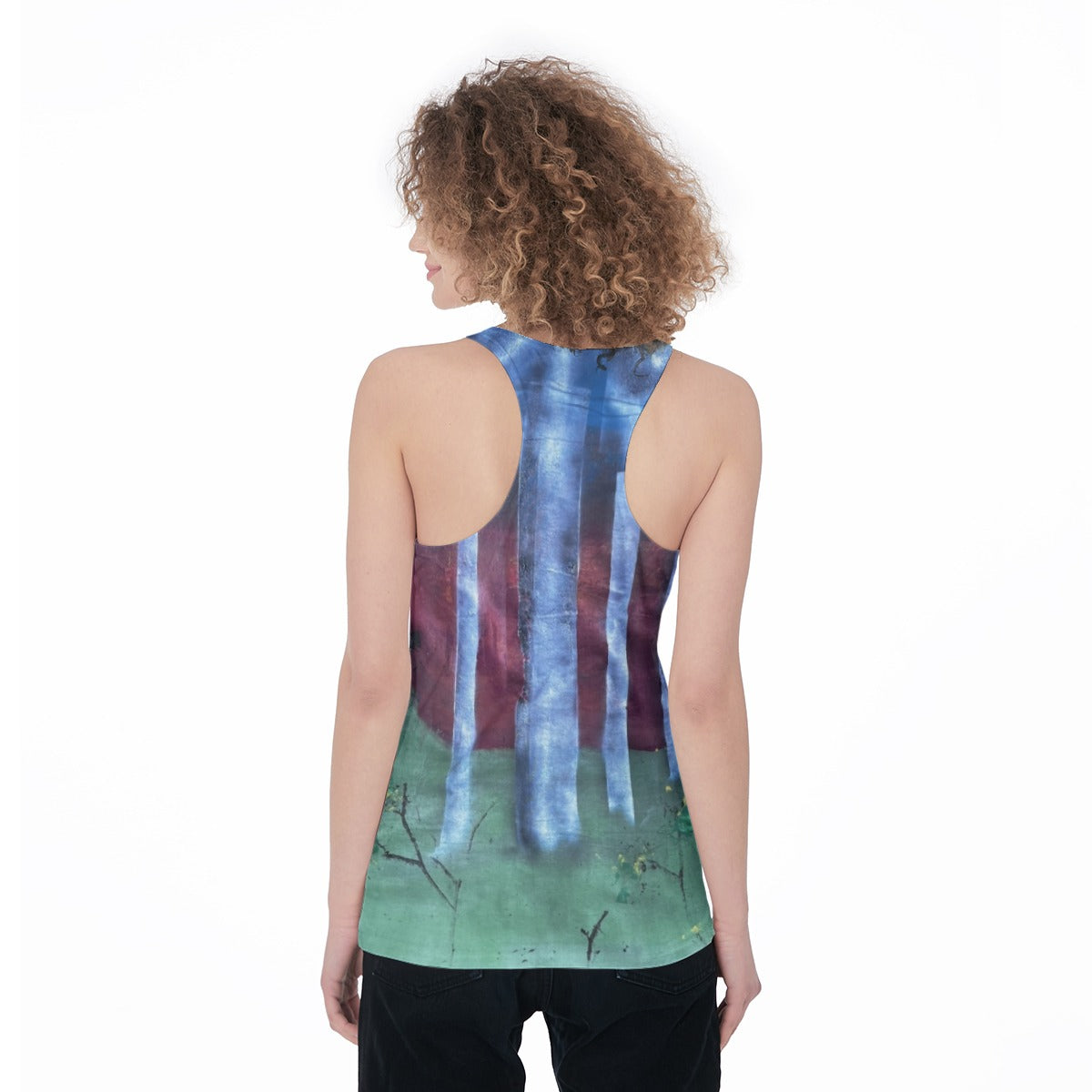 Night Birches — All-Over Print Tank