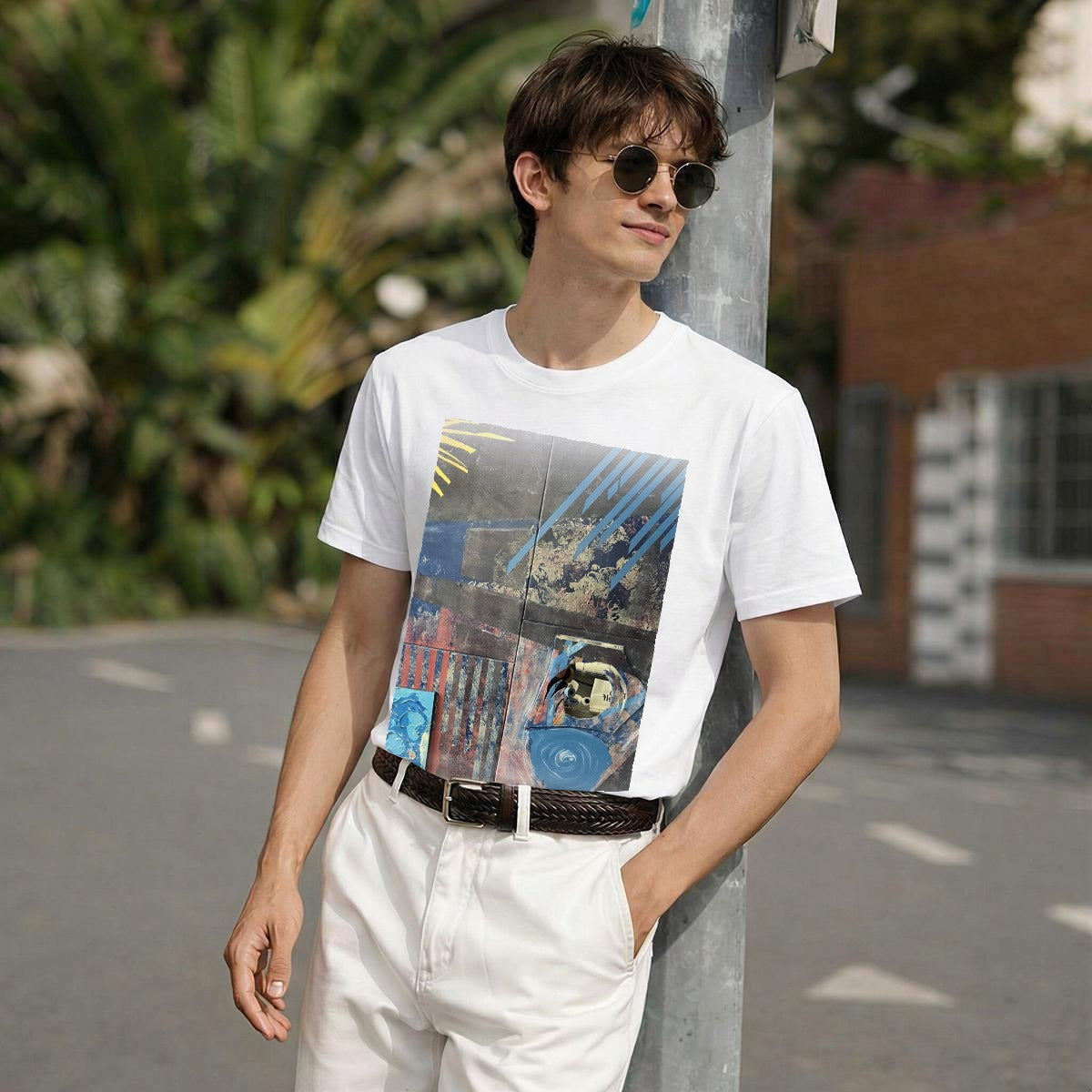 Four Panel Collage — Feathered Fade Classic Tee