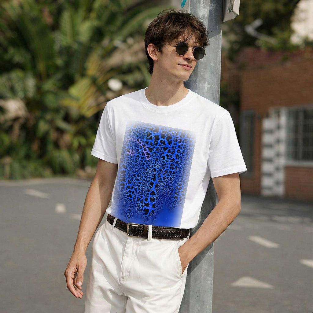 Blue Crackle 2 — Feathered Fade Classic Tee