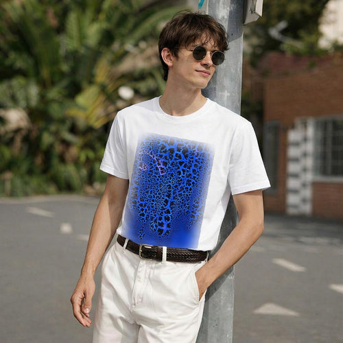 Blue Crackle 2 — Feathered Fade Classic Tee