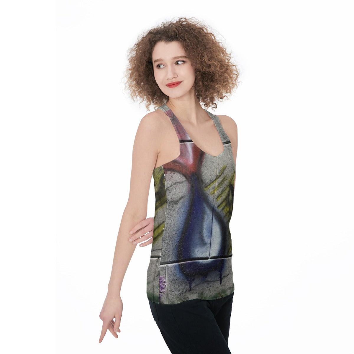 Heart Tear Mural — All-Over Print Tank