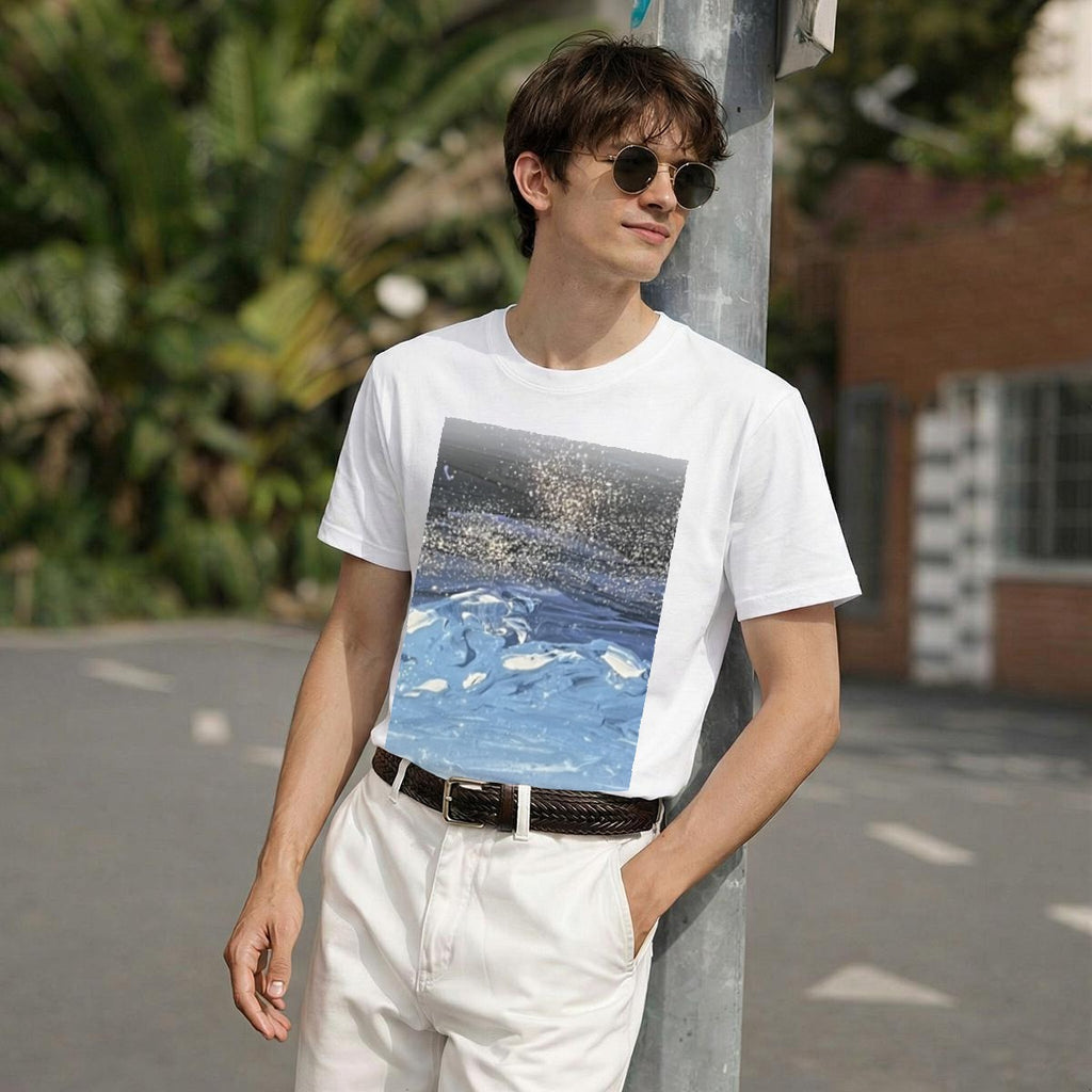 Midnight Surf — Feathered Fade Classic Tee