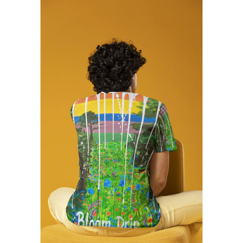Bloom Drip (AI-Assisted Remix) — Drip Remix All-Over Print Tee