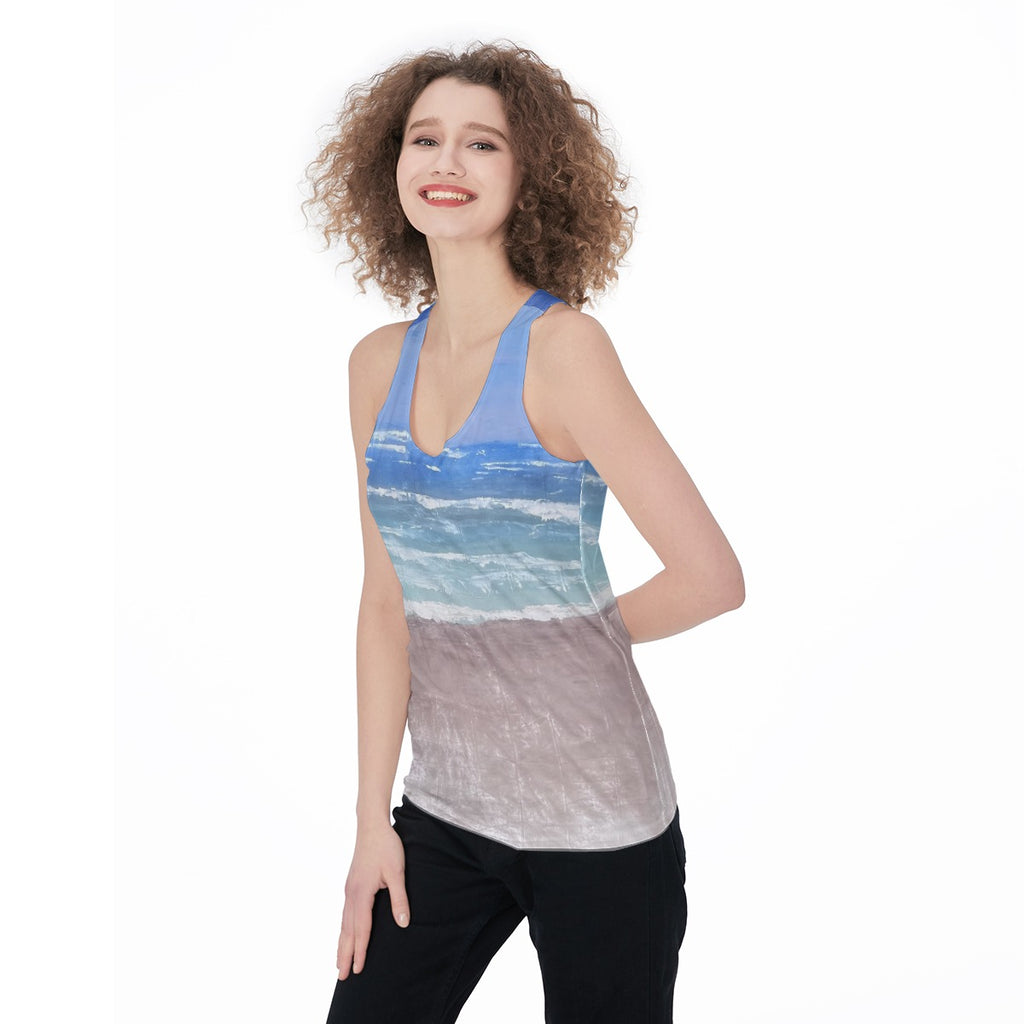 Pink Beach — All-Over Print Tank