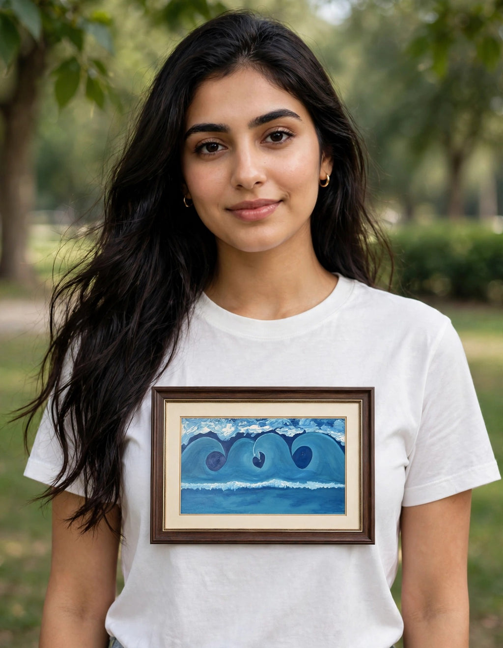 Heart Wave — Gallery Framed Classic Tee