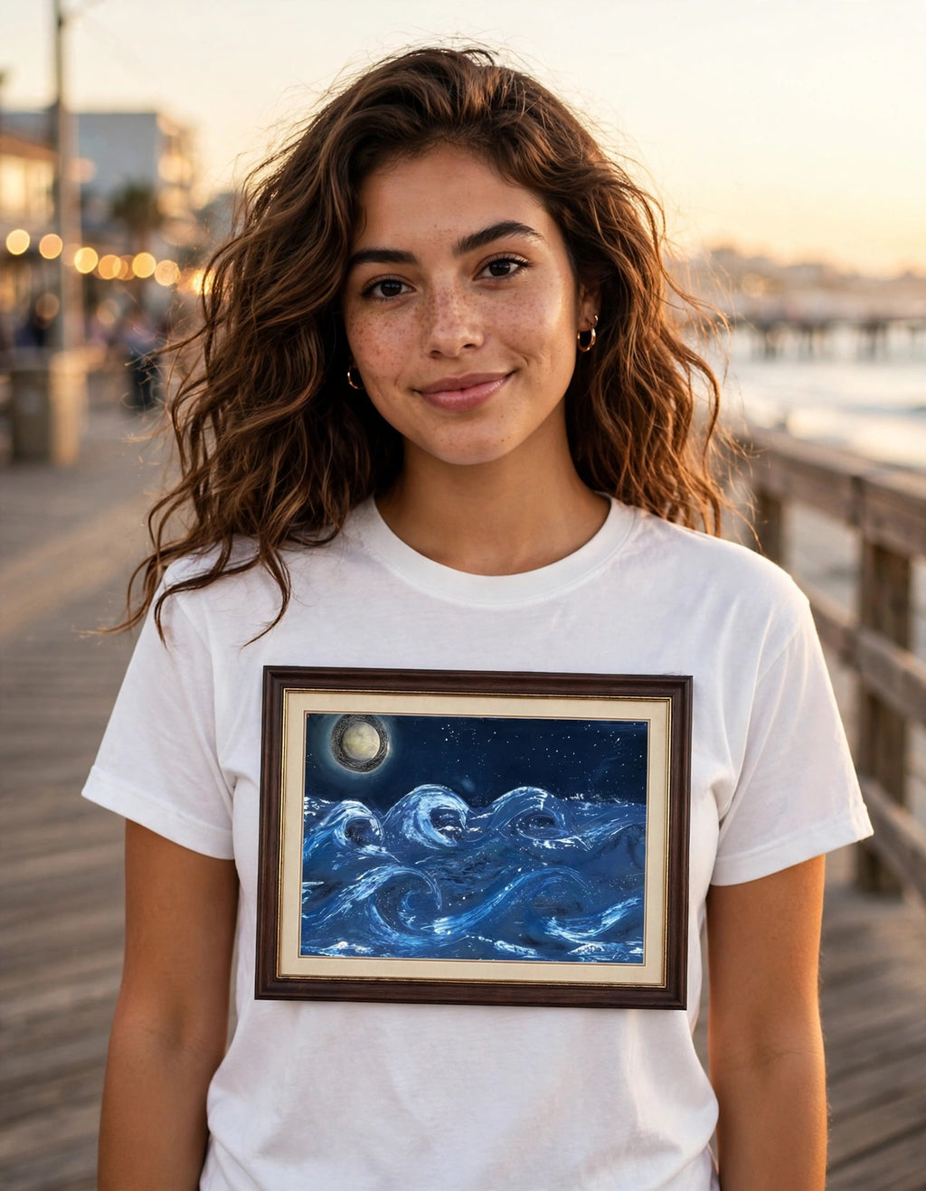 Night Swell — Gallery Framed Classic Tee