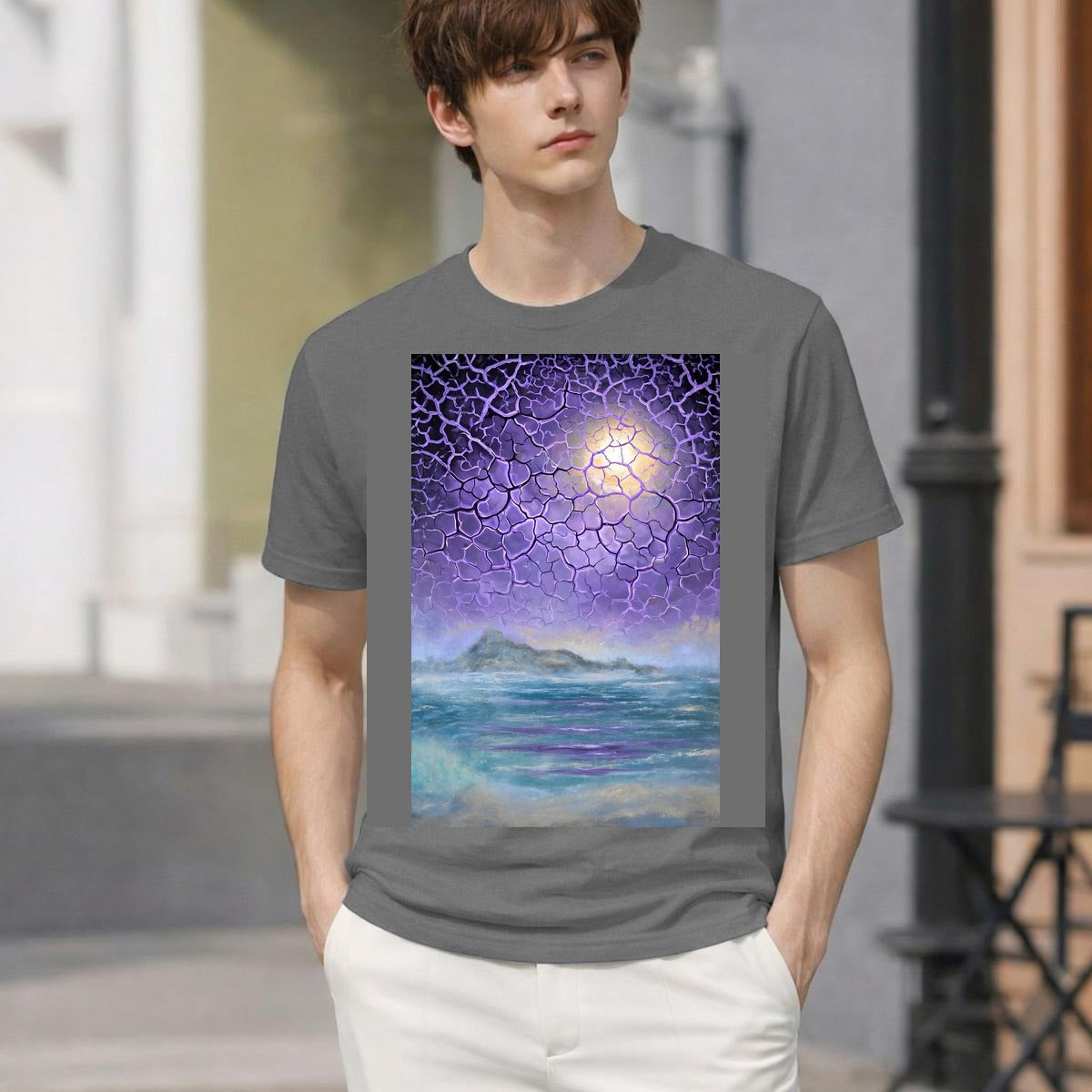 Violet Mist (AI-Assisted Remix) — Mist Remix Men's Classic Tee