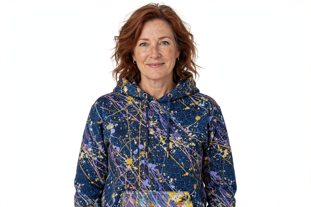Blue Abstract — Abstract Sun Pullover Hoodie