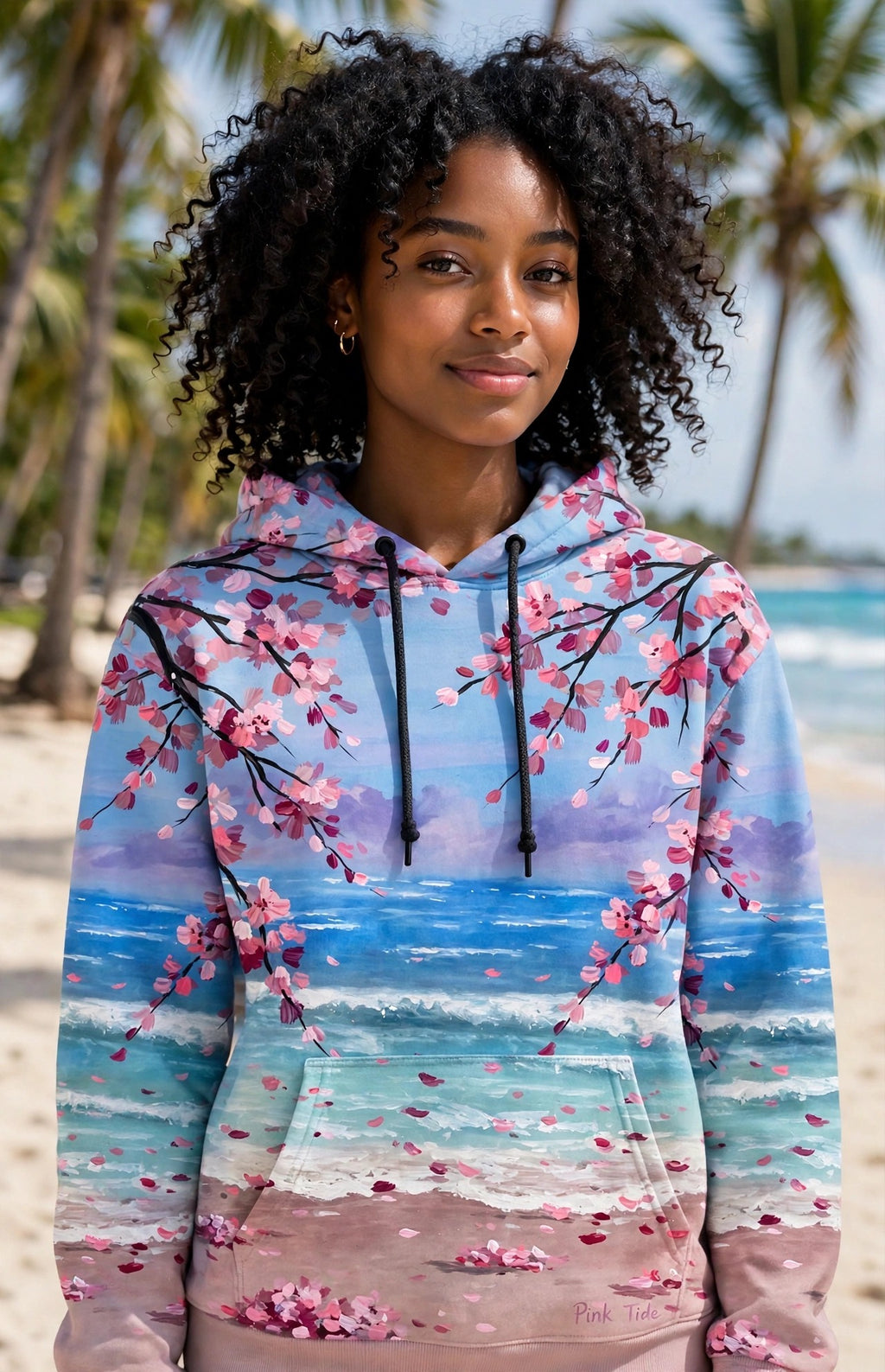 Pink Tide (AI-Assisted Remix) — Tide Remix Pullover Hoodie