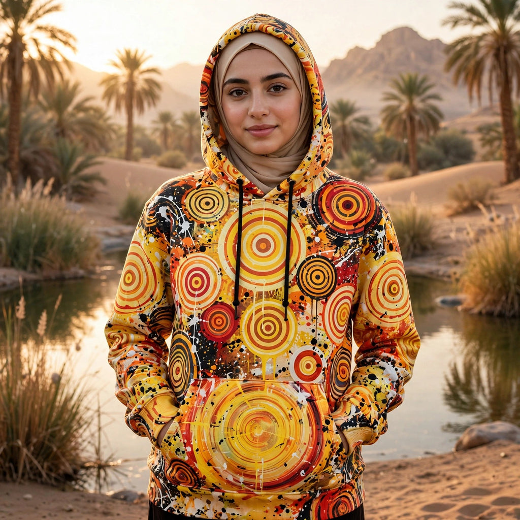 Solar Target (AI-Assisted Remix) — Solar Remix Pullover Hoodie