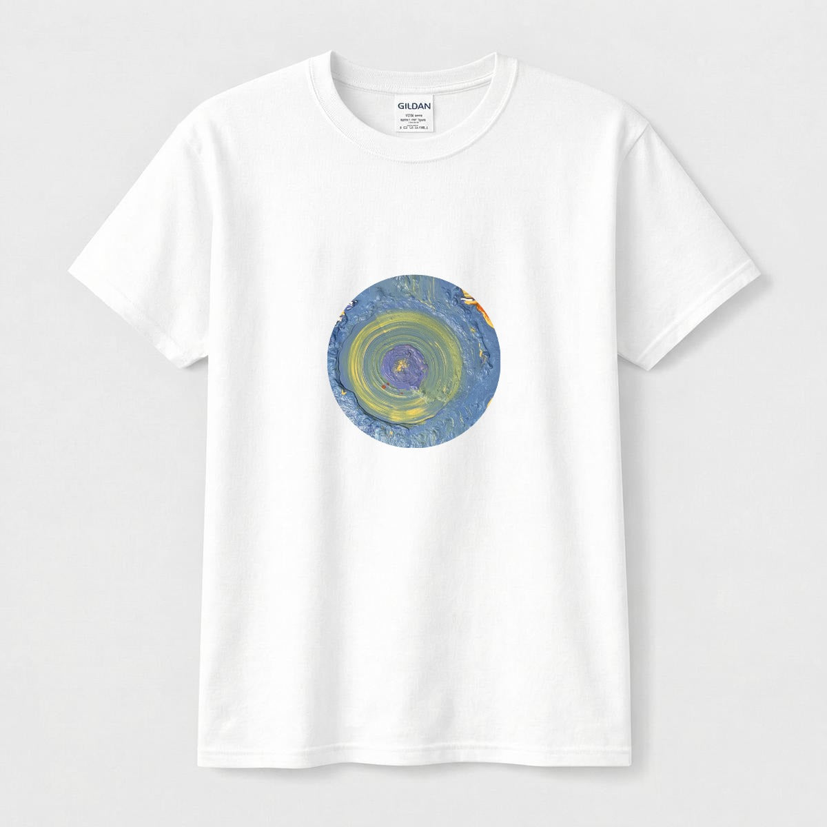 Tidal Eye circle logo tee flat front
