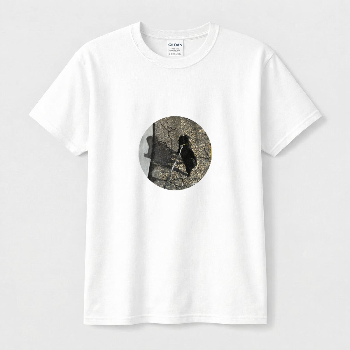 Tuck Dogg circle logo tee flat front